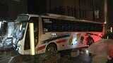 「バスが建物に接触し運転手が動けない…」神戸市で空港リムジンバスがビルに衝突　乗客ら９人けが　走行中に歩道乗り上げ　|TBS NEWS DIG