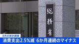 今年8月の家計消費支出は2.5%減少 6か月連続の減少|TBS NEWS DIG
