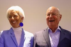 ラガルド氏、４月にＷＥＦ創設者シュワブ氏と会談－ＥＣＢ公式記録| TBS CROSS DIG with Bloomberg