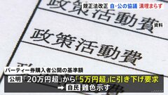 政治資金規正法改正へ　自公が詰めの協議も「パーティー券購入者の公開基準引き下げ」で溝埋まらず| TBS CROSS DIG with Bloomberg