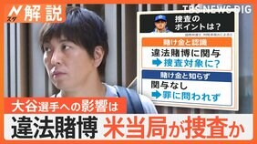 大谷選手への影響は?水原氏の違法賭博問題 捜査のポイントは大谷選手が“掛け金と認識”していたか【Nスタ解説】|TBS NEWS DIG