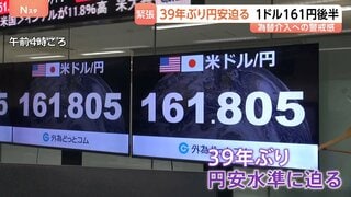1ドル＝161円台まで円安進行 「断固とした措置を取る｣片山さつき財務大臣が為替介入を示唆して市場けん制| TBS CROSS DIG with Bloomberg