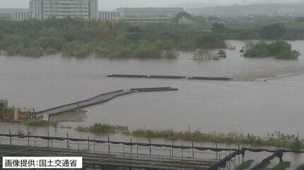台風7号】京都・木津川の「流れ橋」増水で4年ぶりに流される 有名な