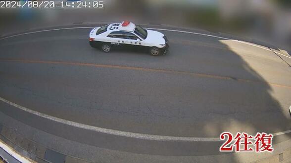 パトカー振り切り逃走…70代女性の車を奪った64歳男【防犯カメラ映像】行ったり来たりのカーチェイスで2往復　|　富山のニュース｜天気・防災｜チューリップテレビ