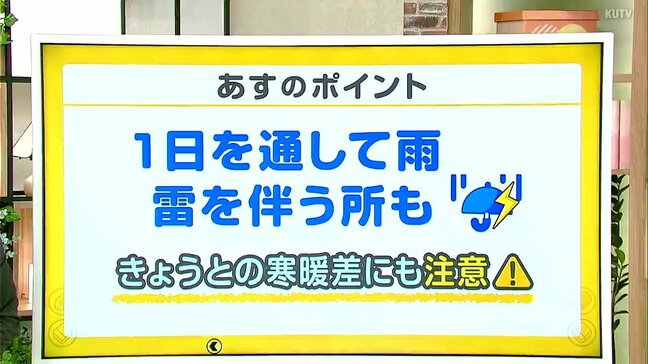 高知の天気　９日県内全域で雨　夜にかけてさらに雨脚強まる　山岸拓気象予報士が解説|TBS NEWS DIG