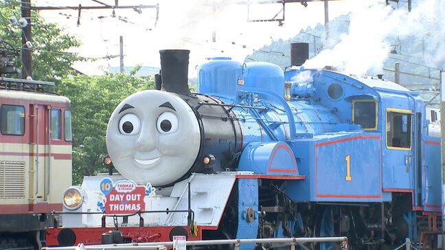 「きかんしゃトーマス号」10周年 2年ぶりに大井川を渡る 6月8日の運行開始を前に園児が体験乗車=静岡|TBS NEWS DIG
