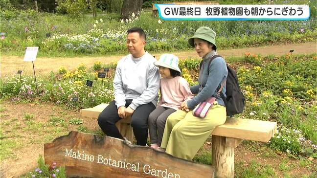 ゴールデンウイーク最終日、牧野植物園は開園前から行列 「すごくきれい!天国みたい」キンギョソウ、ネモフィラ…約2万株の花を楽しむ|TBS NEWS DIG