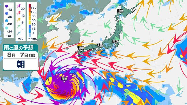 【警戒】「一部の住家が倒壊するおそれも」大型台風13号が沖縄直撃へ 9日頃まで“異例の長時間暴風”に【雨と風のシミュレーション】|TBS NEWS DIG