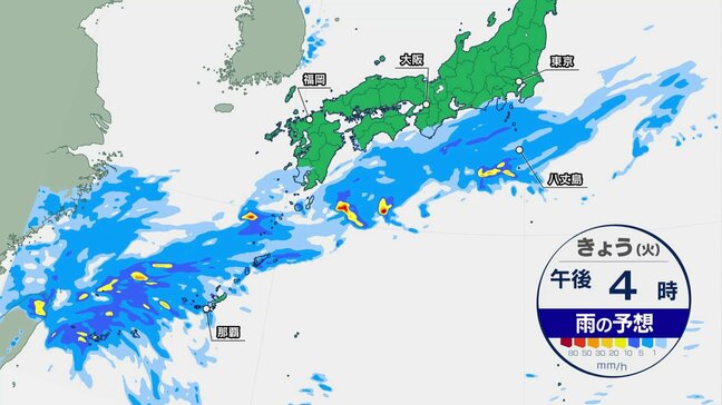 伊豆諸島、夕方から線状降水帯発生のおそれ 土砂災害や低い土地の浸水など厳重警戒 気温は広くダウン、東京は11月中旬並みの肌寒さ|TBS NEWS DIG