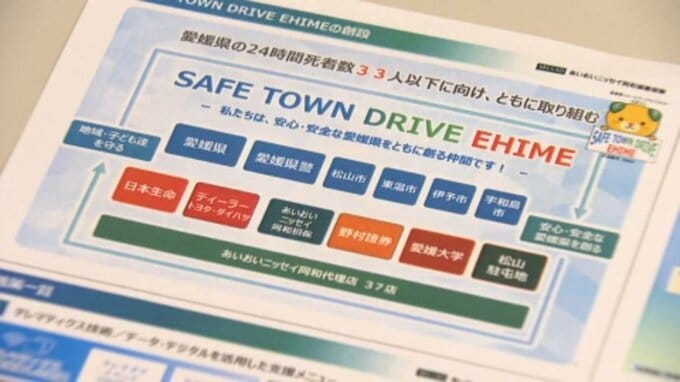 交通事故による死者数、全国ワーストの愛媛 官民連携の組織「SAFE TOWN DRIVE EHIME」を設立 愛媛県　|　愛媛のニュース - Nスタえひめ｜あいテレビは6チャンネル