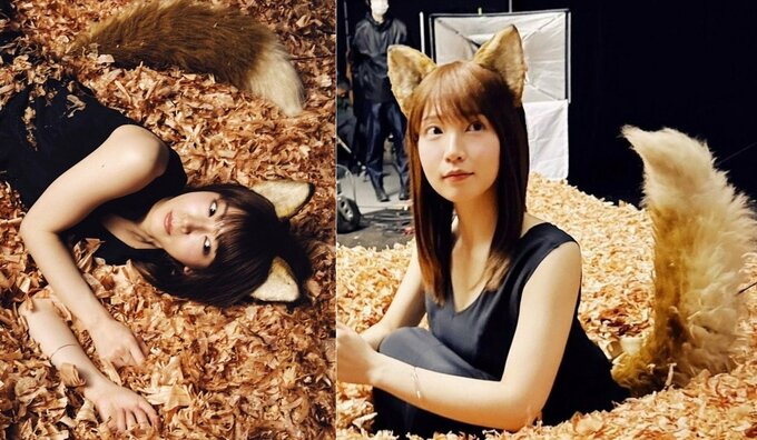 【 吉岡里帆 】 〝どんぎつね〟姿で　「これからどんなストーリーが見たい？」|TBS NEWS DIG