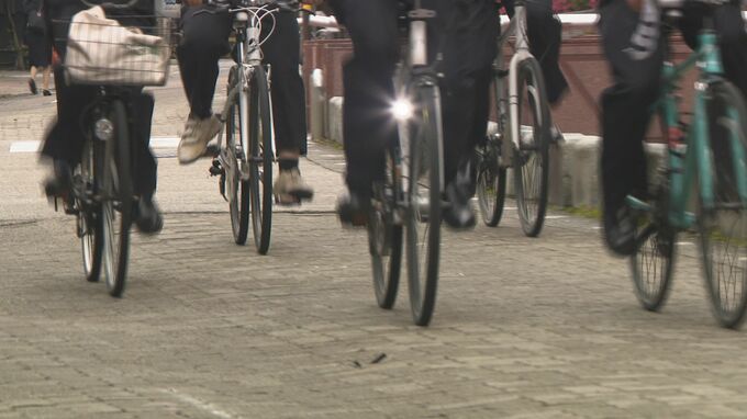 自転車の交通マナー向上へ 通勤・通学時間帯に県下一斉で交通指導取り締まり |TBS NEWS DIG