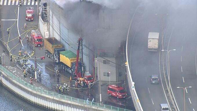 大阪・西淀川区の工場で火災　これまでにのべ約９３７平方メートルが焼ける|TBS NEWS DIG