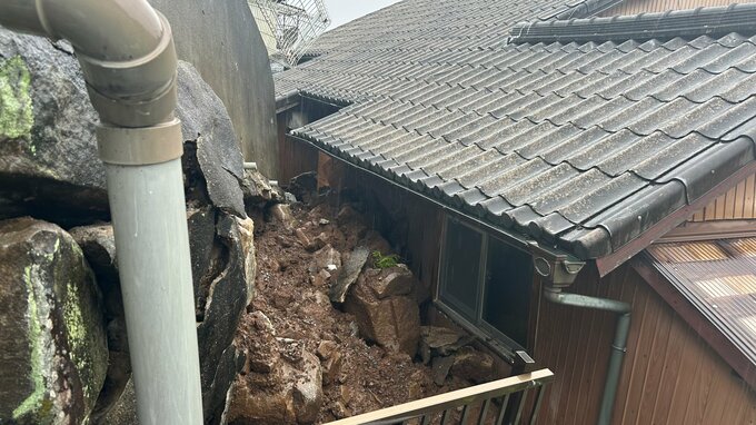 長崎市で複数のがけ崩れ情報　レベル4大雨・土砂災害危険警報発表中（24日午前7時現在）|TBS NEWS DIG