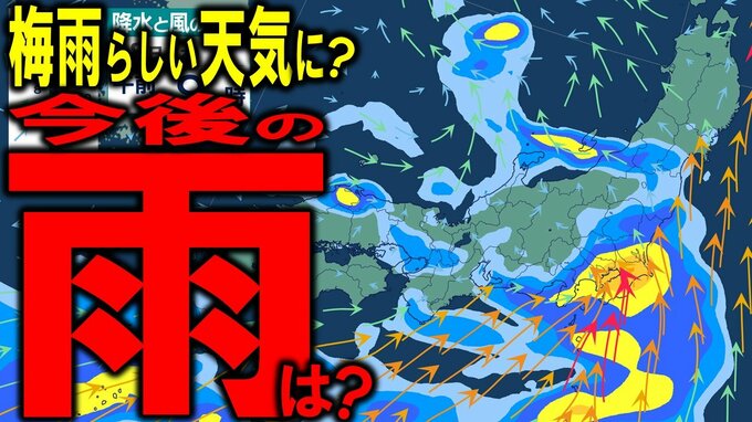 【今後の雨は？】西日本・東日本に続々雨雲が…　18日（木）頃から梅雨らしい天気に？　活発な雨雲のかかる時間帯も　雨と風の予想シミュレーション／気象庁情報あり／天気図あり|TBS NEWS DIG