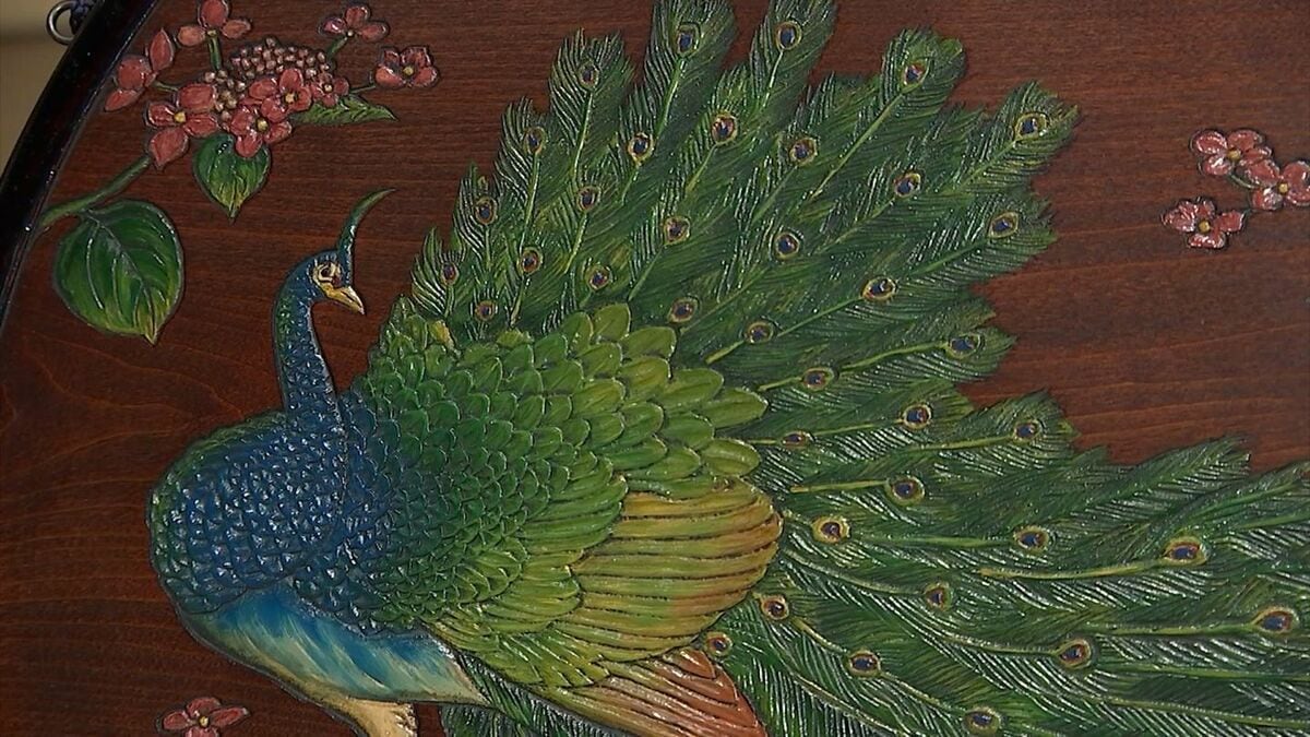 烏城彫　短冊入れ 小物入三段（小）古瓦 ｜ 岡山特産 烏城彫（うじょうぼり