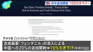 ホワイトハウス 米中合意文書を公開、対中追加関税 10日引き下げへ| TBS CROSS DIG with Bloomberg