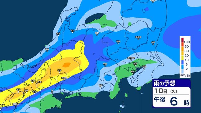 【大雨情報】長野県内は10日昼過ぎから11日にかけて大雨となるところも…全県で警報級の大雨の可能性 気象台が土砂災害や河川の増水などに注意呼びかけ【雨のシミュレーション掲載】|TBS NEWS DIG