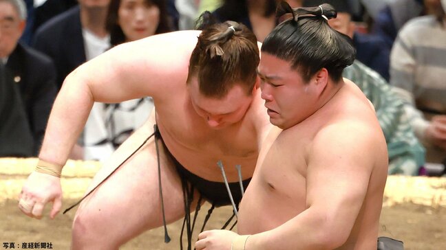 綱取り安青錦が白星スタート、若元春の変化にも崩れず　大の里は初日にいきなり土【大相撲春場所】|TBS NEWS DIG