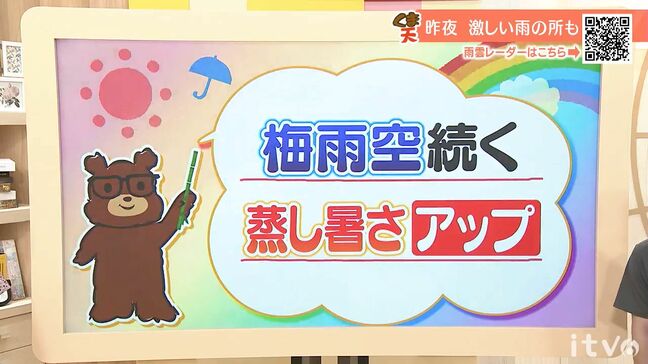 25日（水）も梅雨空続く　急な強い雨に注意　蒸し暑さアップ　愛媛|TBS NEWS DIG
