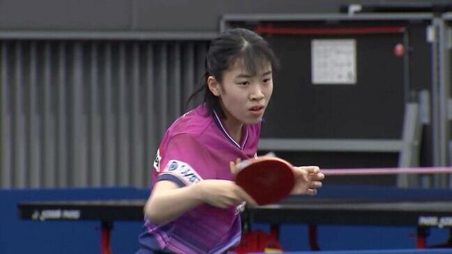 玉野市出身の日本代表・面手凛選手 ロンドンで開催される世界卓球選手権に向け公開練習【岡山】|TBS NEWS DIG