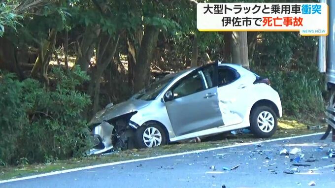 国道で大型トラックと乗用車衝突　80歳の女性が死亡　鹿児島県伊佐市の国道447号|TBS NEWS DIG