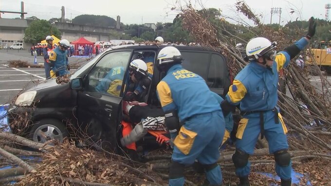 集中豪雨と南海トラフ巨大地震を想定　大分県が２市と総合防災訓練　|　大分のニュース｜OBS NEWS｜大分放送