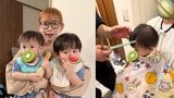 【 中川翔子 】　“1歳目前の双子” 初ヘアカットを報告　自宅で出張散髪「男の子は髪型で印象かわるなあ！」|TBS NEWS DIG
