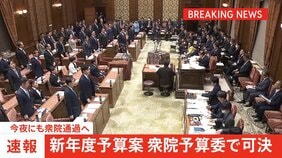 【速報】122兆3000億円の新年度予算案が与党の賛成多数で委員会可決|TBS NEWS DIG