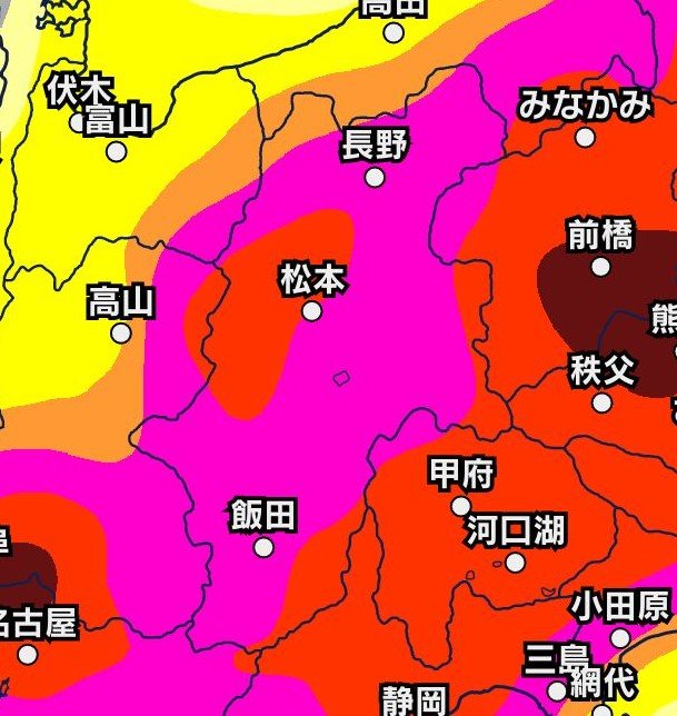 【気象情報】長野県の中南部　「警報級の大雨」の可能性【発雷確率・雨風シミュレーション】24時間予想降水量　南部100ミリ　中部80ミリ　北部40ミリ（～3日午前6時・多い所）　|　SBC NEWS | 長野のニュース | SBC信越放送