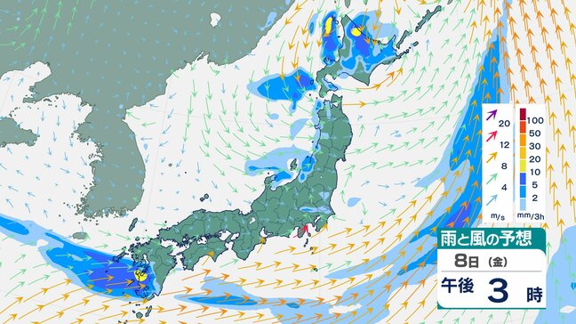 【気象情報】北陸地方は大気の状態が非常に不安定に 雷を伴った激しい雨の降る所がある見込み 8日昼前まで土砂災害に厳重に警戒 8日夜遅くにかけて土砂災害や低い土地の浸水、河川の増水に注意・警戒【雨と風のシミュレーション】|TBS NEWS DIG