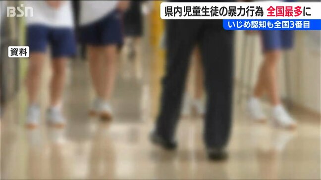 児童・生徒の暴力行為件数 新潟県が4年連続全国1位 いじめの認知件数は全国3位 県「ささいな行為でも教職員が認知し初期対応が行われたため」と説明|TBS NEWS DIG