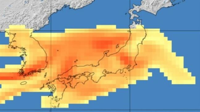 【黄砂の気象情報】関東甲信地方で黄砂を観測　12時現在の視程は甲府で５㎞ 熊谷で６㎞　26日は引き続き広い範囲で黄砂　【いつ・どこで？黄砂の予想シミュレーション】|TBS NEWS DIG