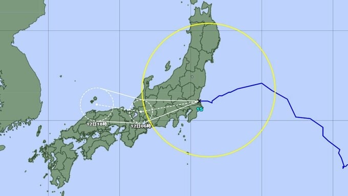 【台風情報】統計史上初　台風15号(チャンホン)が茨城県に上陸　12日にかけて本州を横断か...新たな"台風のたまご" も日本に接近の可能性　台風16号の今後は？ 進路予想・勢力を詳しく　今後の全国の天気を画像で　気象庁【進路図で見る】　|　山形のニュース│TUYテレビユー山形