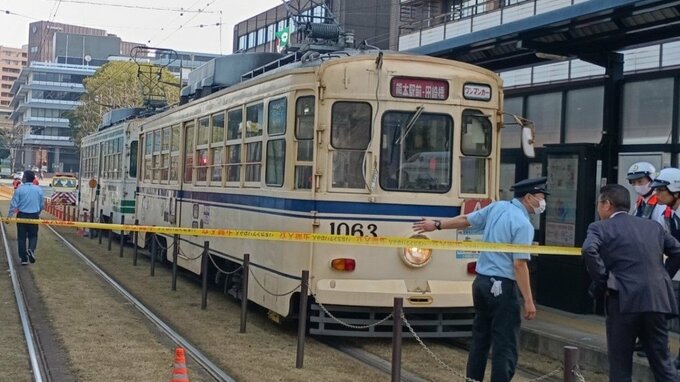 【速報】熊本市電が前の車両に追突　運転手と乗客7人病院搬送　全線で運転取りやめ　|　熊本のニュース｜RKK NEWS｜RKK熊本放送