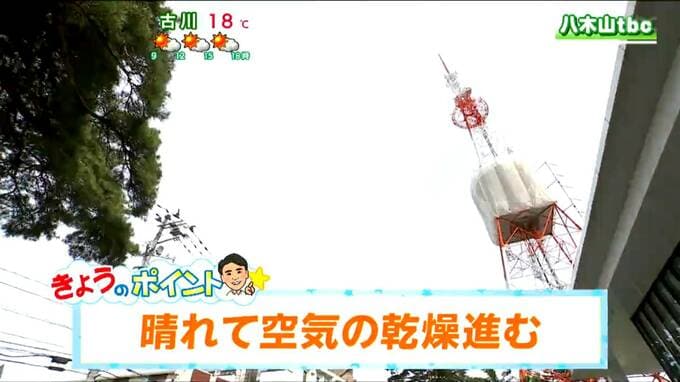 【30日・GW 宮城の天気】日差しが十分届き空気の乾燥が進むため火の取り扱いに注意・紫外線対策も万全に　tbc気象台|TBS NEWS DIG