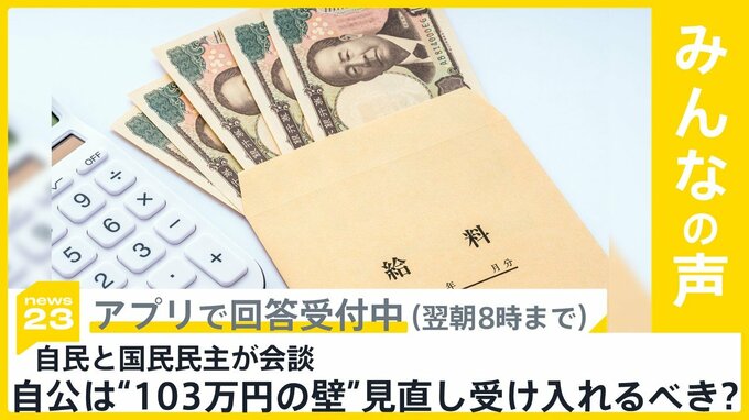 与野党の幹事長が会談へ　自公は「103万円の壁」見直しなど受け入れるべき？【news23】|TBS NEWS DIG