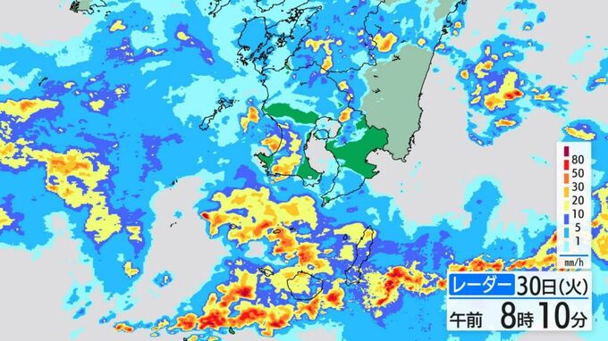屋久島町で1時間に66ミリの非常に激しい雨　屋久島町にレベル４土砂災害危険警報　30日夕方にかけ土砂災害に厳重警戒を　鹿児島　|　鹿児島のニュース｜MBC NEWS｜南日本放送