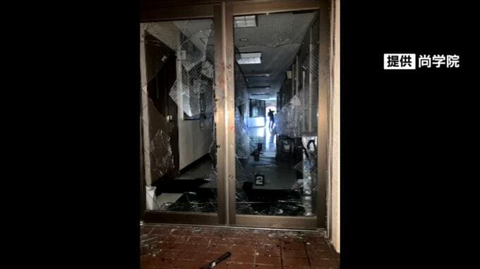 専門学校ガラス扉を素手で損壊か　米兵を検挙　|　沖縄のニュース｜RBC 琉球放送