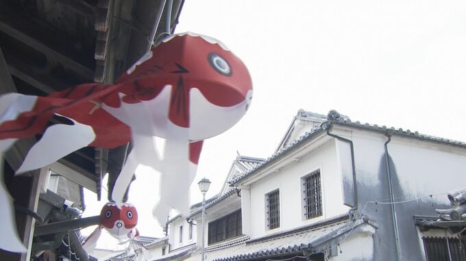 夏の風物詩　白壁の町並みに“柳井金魚ちょうちん”飾りつけ　11日から点灯開始　山口|TBS NEWS DIG