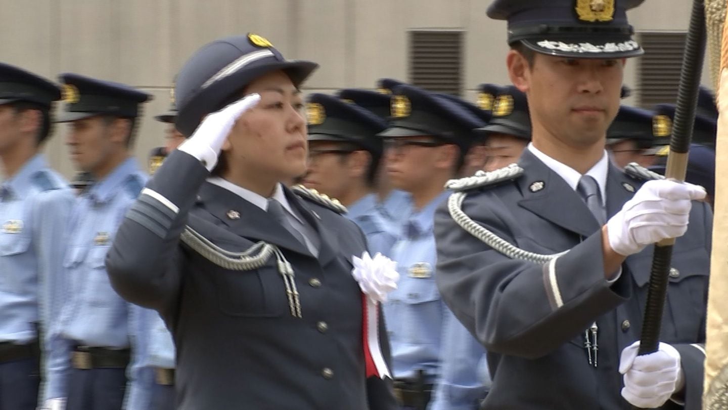 岡山県警発足70周年記念の式典 工藤陽代本部長が安心・安全な