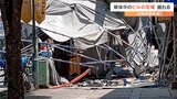 ビル解体現場で足場が倒壊 道路や歩道ふさぐ けが人なし 大分 | 大分のニュース|OBS NEWS|大分放送