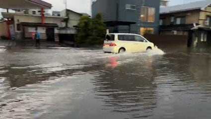 一番ひどい」内水氾濫か、少なくとも浸水被害18件 10日夜、会津若松市