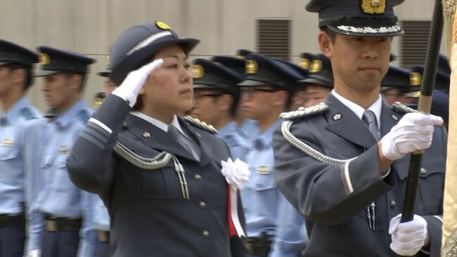 岡山県警発足70周年記念の式典 工藤陽代本部長が安心・安全な地域づくりに向け決意「新しいことにも臆さず挑戦を」|TBS NEWS DIG