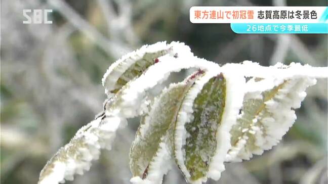 志賀高原では雪 東方連山で初冠雪 26観測地点で今季最低 県内各地冷え込み 軽井沢町の雲場池では紅葉進む 長野|TBS NEWS DIG