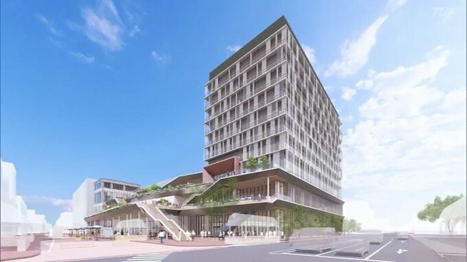 福島駅東口再開発ビル、基本設計公表　特徴は「大屋根広場」に「屋上広場」実現する『12のシーン』とは　福島　|　福島のニュース│TUF