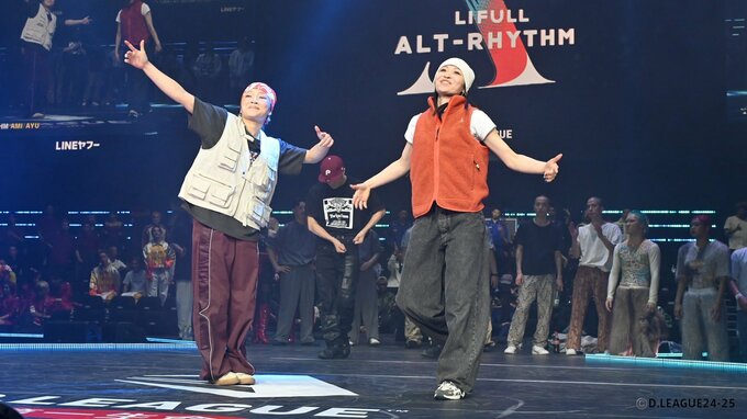 パリ五輪ブレイキン金メダルのAMIがDリーグ初参戦、特別ラウンドで姉・AYUとのパフォーマンスを披露|TBS NEWS DIG
