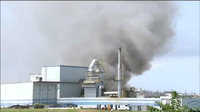 【続報】廃棄物処理会社の火災は発生から6時間あまりで鎮火　宮城・岩沼市|TBS NEWS DIG