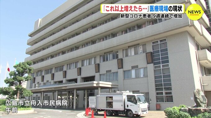 新型コロナ患者が９週連続で増加　入院患者も　「これ以上増えたら…」　医療現場の現状は　|　RCC NEWS | 広島ニュース | RCC中国放送