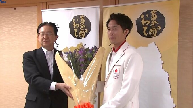 パリ五輪™競歩出場の髙橋和生選手が岩手県知事を表敬　パリ五輪を振り返り報告　岩手|TBS NEWS DIG